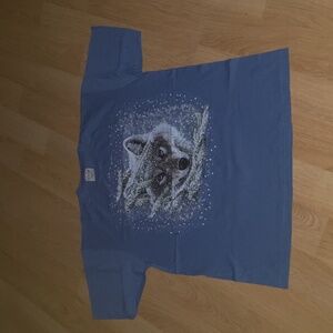Vintage Turner Wolf In The Snow Crewneck Short Sleeve T-shirt XL Made in USA